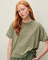 Sessùn Too short sleeve wide T-shirt thyme